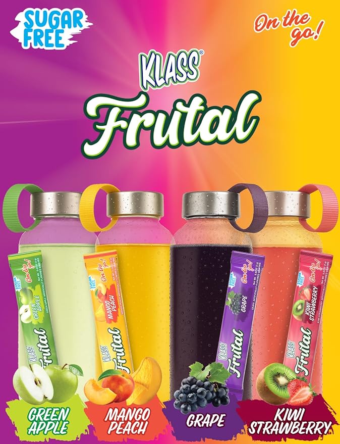 Árbol Frutal On-The-Go! | Powdered Drink Mix – Strawberry Kiwi Flavor, Sugar Free – 30 Stick Packs