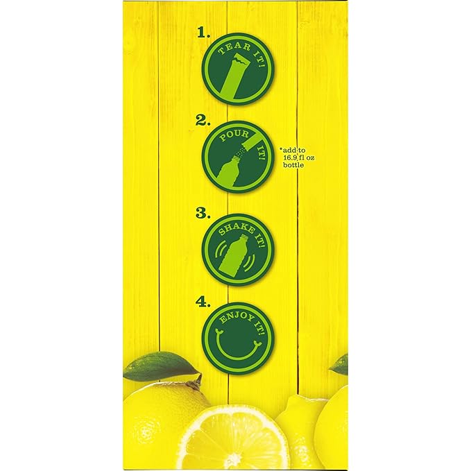 Country Time Lemonade Naturally Flavored with other natural flavor On-The-Go Powdered Drink Mix, 60 ct Packs, 6 Boxes, 10 ct Packets
