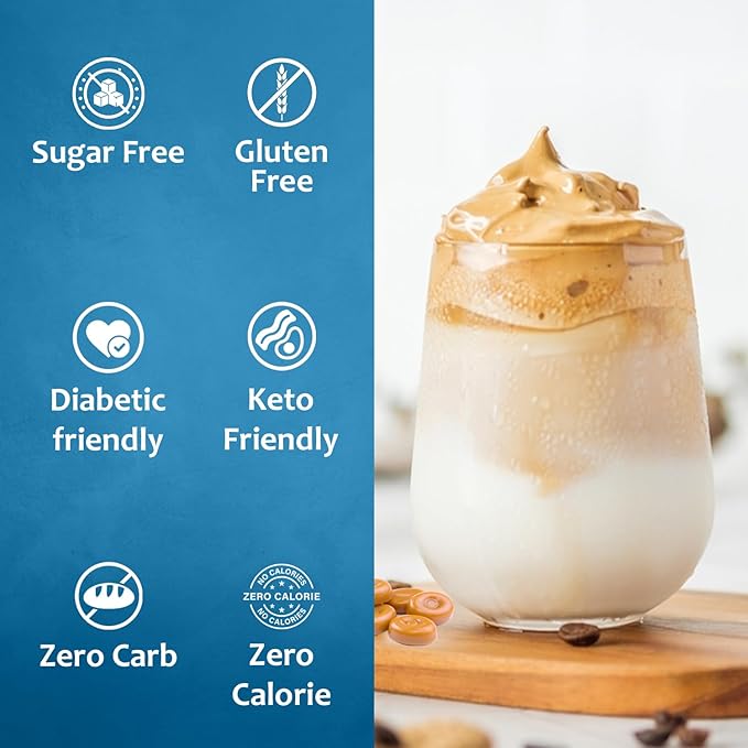 Syruvia Sugar Free Coffee Syrup, Cinnamon Bun Flavored Syrup for Drinks, Lattes, and Desserts – 25.4 fl oz, With Pump