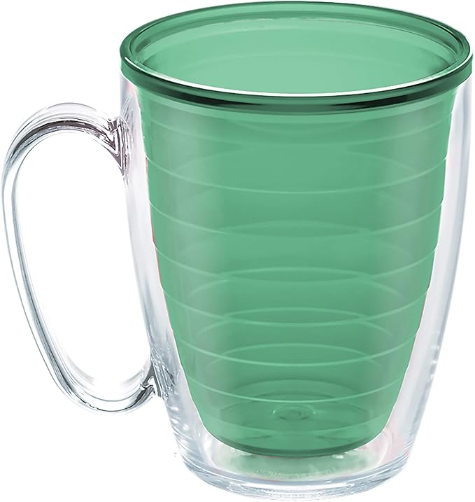 Tervis Clear & Colorful Tabletop - Bayou View Collection Made in USA Double Walled Insulated Tumbler Travel Cup Keeps Drinks Cold & Hot, 16oz Mug - 4pk, Assorted Pastels