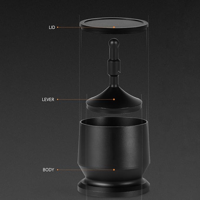 Aluminium Alloy Coffee Dosing Cup with Distribution Tool, Coffee Powder Receiver, Blinds Shaker for Portafilter