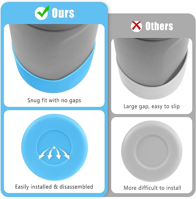 Mokoart Silicone Boot Compatible with Owala Kids Water Bottle 16/14 oz, Anti-Slip Rubber Bottom Protective Sleeve for Owala Kids FreeSip 16oz, Accessories for Owala Kids Flip 14oz