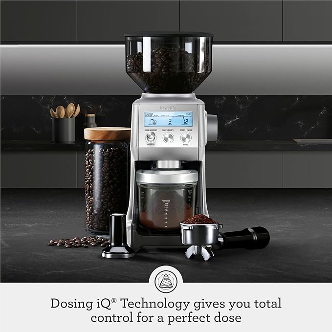 Breville BCG820BSS Smart Grinder Pro for Coffee and Espresso, Brushed Stainless Steel