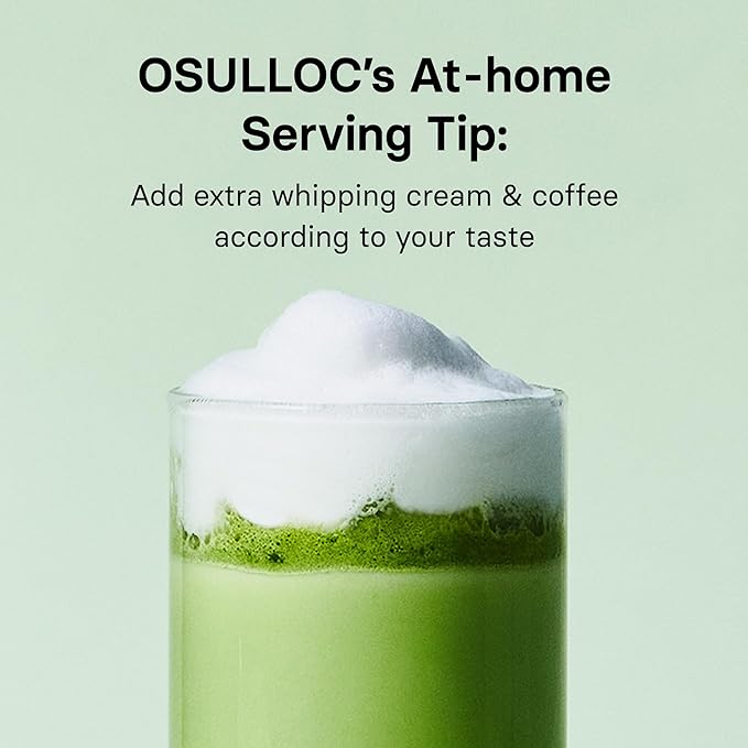 OSULLOC Jeju Matcha Milk Tea (7oz X 10 Packets), Easy on-the-go Stick type Powder Blended tea, Deep flavored matcha & creamy milk