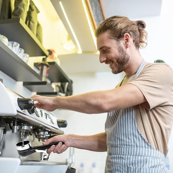 Espresso Coffee Machine Cleaning Brush, 360° Cleaning Push-Up Coffee Maker Brush, Espresso Machine Brush Coffee Cleaning Tool for 2ears 58mm E61, Flair 58, ECM, Rocket, Sanremo, Synesso, Slayer, VBM