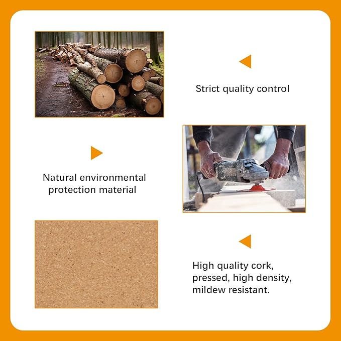 15 Pcs Cork Coasters with Lip,Protect Your Table from Beverage Leak-Proof Cork Cup Holder,Non-Slip,Absorbent and Reusable Coasters for Drinks,Suitable for use with Most Types of Mugs