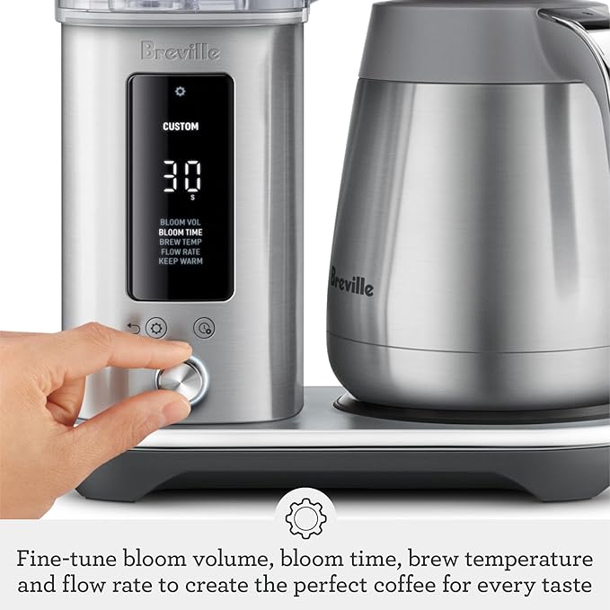 Breville Luxe Drip Coffee Machine BDC465OLT, Olive Tapenade, Thermal Carafe