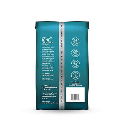 Caribou Coffee, Medium Roast Ground Coffee, 100% Arabica Coffee - Caribou Blend 20 Ounce Bag