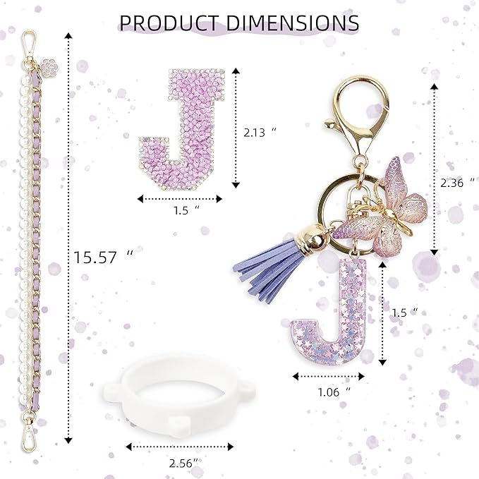Letter Handle Strap Accessories with Cute Initial Charm Compatible with Owala Water Bottle 24oz 32oz 40oz Owala Kids