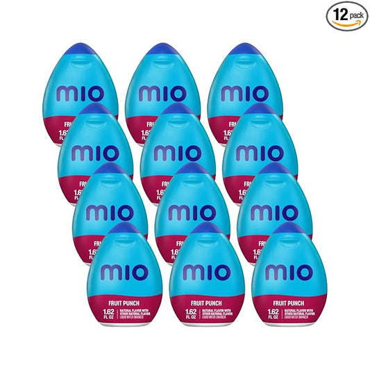 MiO Liquid Water Enhancer, Fruit Punch, 1.62 Ounce (Pack of 12)
