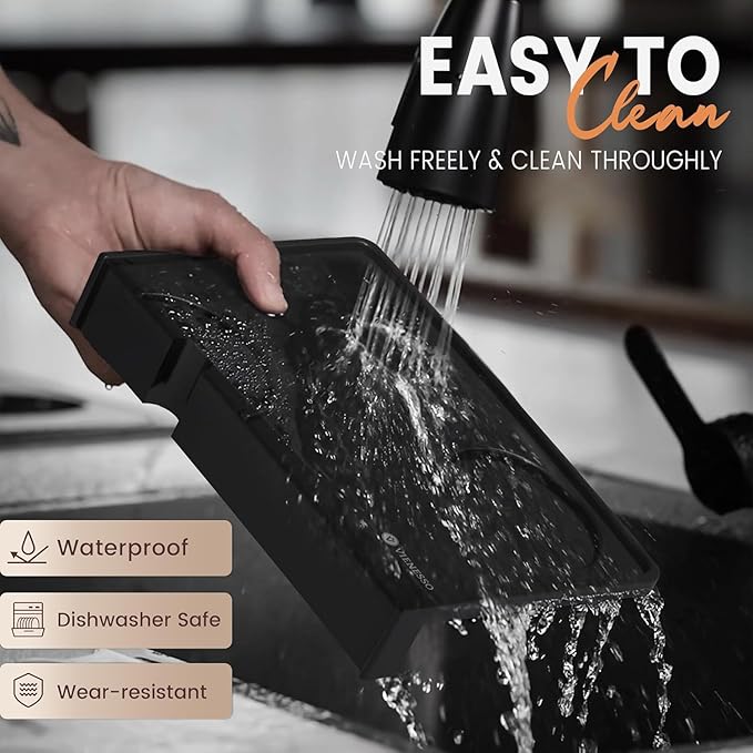 Espresso Tamping Mat Silicone – Non-Slip Coffee Tamper Mat for Espresso Machine & Countertop | Barista Tamping Station Pad, Protective Espresso Mat for Home & Café