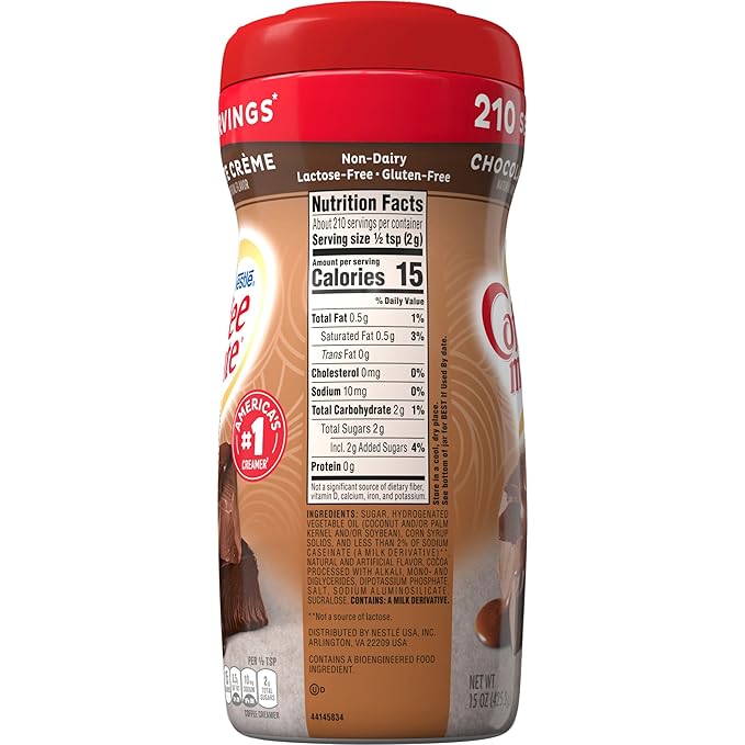 Coffee-mate Nestle Coffee Creamer Creamy Chocolate, 10.2 Ounce (Pack of 1), 11001398