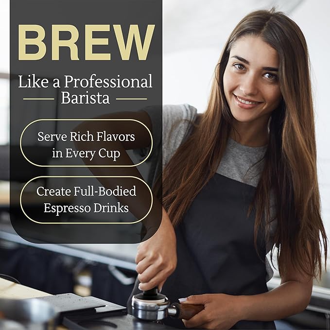 JOPOLOGY 51mm Calibrated Espresso Coffee Tamper - Spring Loaded Coffee Tamp Tool with Mat - Precision Tamper Tool for Espresso Machines - Espresso Hand Press Tamper for Barista & at Home Brewers