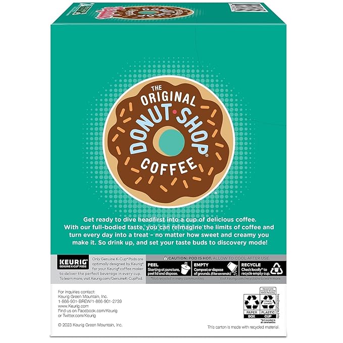 The Original Donut Shop Regular Keurig Single-Serve K-Cup Pods, Medium Roast Coffee, 96 Count