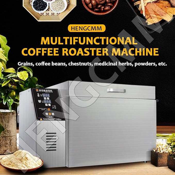 Coffee Roaster, Coffee Bean Roaster Machine Electric Coffee Roaster Machine Electric Drum Coffee Roaster with Timer and Roasting Temperature Setting for Home Commercial Use Type5