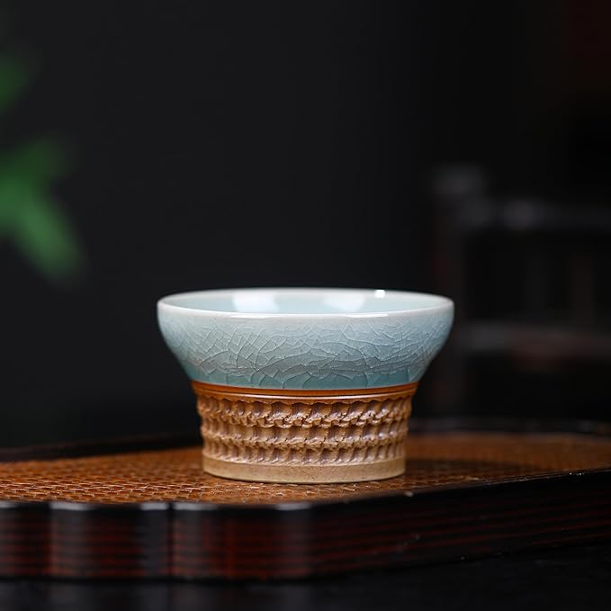 Handmade porcelain Tea Cup, Traditional Japanese Chinese Style, chinese tea cups, High - quality Porcelain, Art Gifts