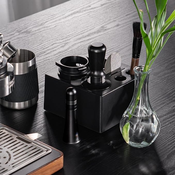 IKAPE 53MM Espresso Tamper Kit 4 in 1, Coffee Tamper, WDT Tool, Paper Filters (200pc), Dosing Funnel