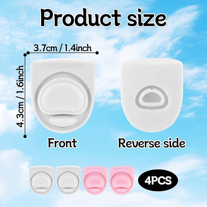 4pcs Replacement Silicone Stopper Seal Compatible with Owala FreeSip 24oz 32oz,Water Bottle Lid Insert Cap Rubber Seal Parts for Owala 16/19/24/32/40oz Spout Gasket Mouthpiece Accessories