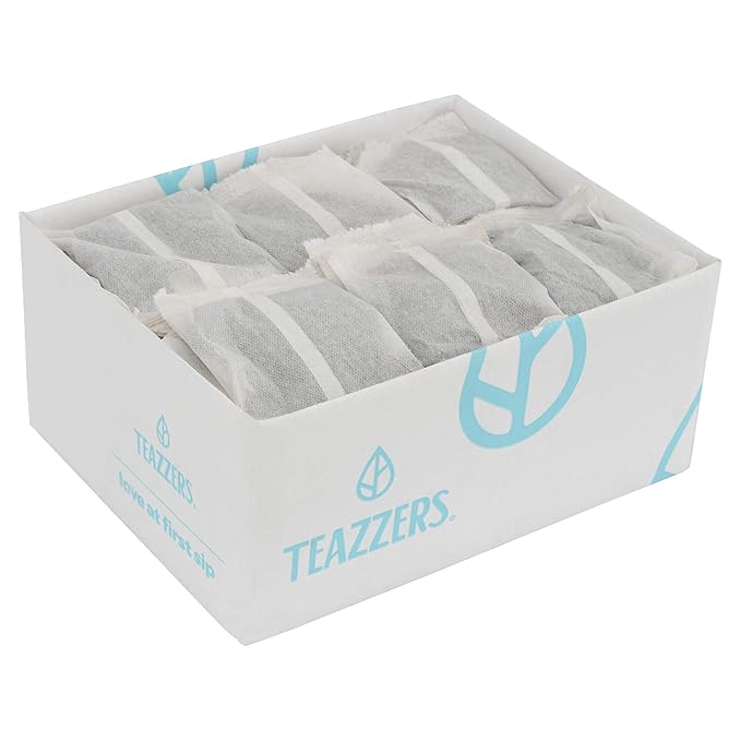 Teazzers Premium All-Natural Black Tea Bags– Great for Foodservice Commercial Ice Tea Brewers | Unsweetened USA-Made Bulk Green Tea for Restaurants, Cafés & Home Brewing (1 Ounce, 96 Count)