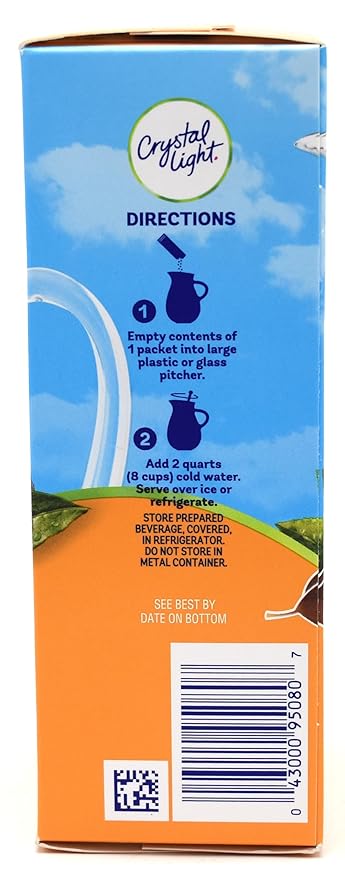 Crystal Light Peach Iced Tea Canisters (VALUE PACK OF 12)