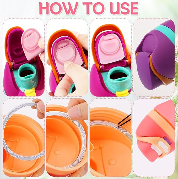 6pcs Water Bottle Seal Circle and 6pcs Replacement Stopper, Silicone Circle Lid Gasket Parts for Owala Free Sip 19oz 24oz 32oz 40oz, Cap Mouth Leak Proof Stopper Silicone Gasket Accessories