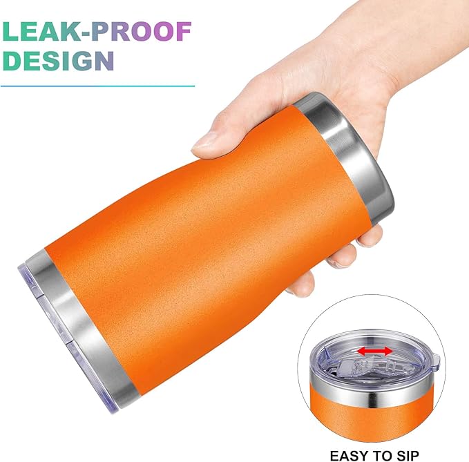 VEGOND 20oz Tumbler Stainless Steel Tumbler Cup with Lid And Straw Vacuum Insulated Double Wall Travel Coffee Mug
