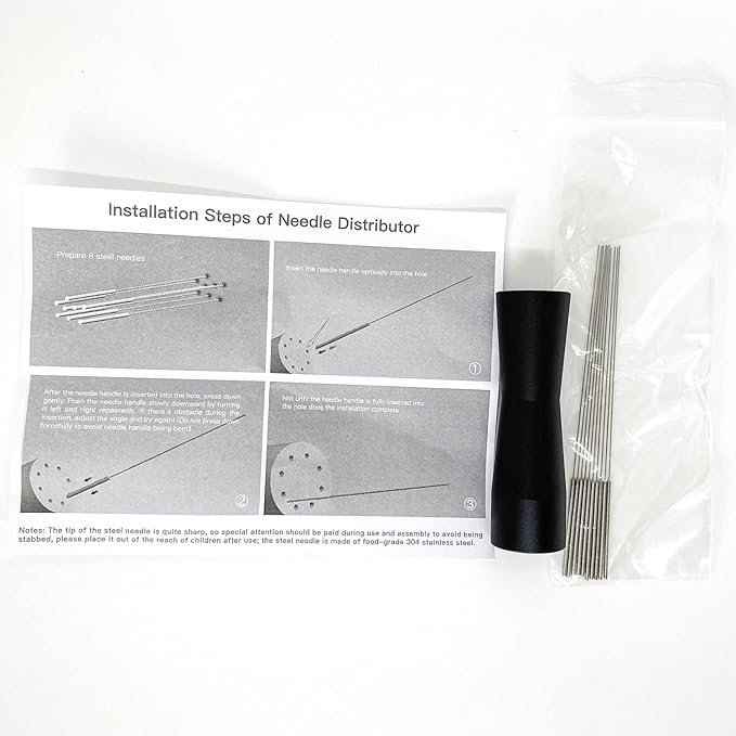 Espresso Coffee Stirrer, Needle Coffee Tamper Distributor Hand Stirrer Tool for Coffee Powder Stirring Distribution Barista WDT Tool Stainless Steel Mini Whisk Espresso Tools