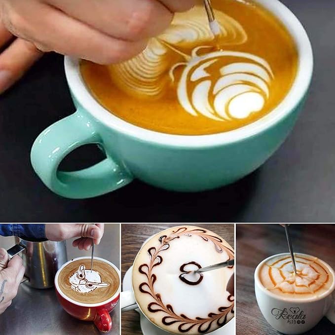 Milk Frothing Pitcher Steaming Cup - Espresso Machine Accessories Stainless Steel Frother Pitcher Latte Art Cappuccino Coffee 12 Oz Black 350ml