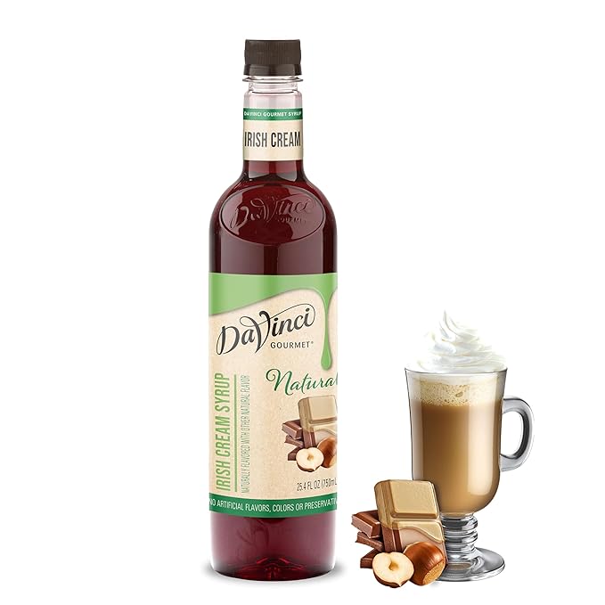 DaVinci Gourmet Naturals Irish Cream Syrup, 25.4 Fluid Ounce (Pack of 1)