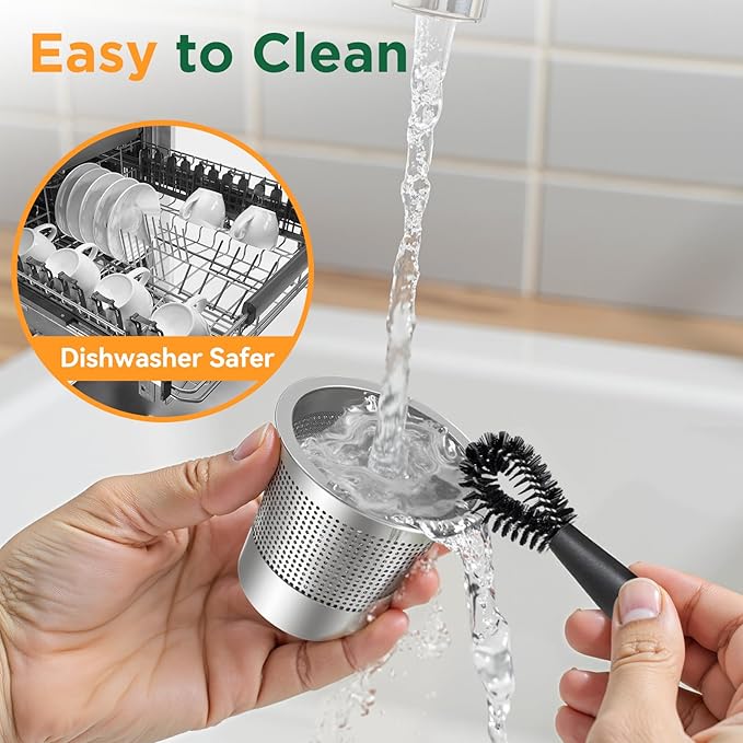 AANQQ Reusable K Cups for Keurig: Upgraded Dual-Layer Mesh Stainless Steel K Cup - Refillable Metal Coffee Pods Filter Fit Keurig 1.0 Coffee Maker - Richer Coffee/NO-Residue/Eco-Friendly (2-Pack)