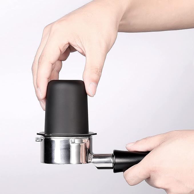 Normcore 53.3mm Portafilter Dosing Cup - 304 Stainless Steel - Matte Black - Non-stick coating Fits Breville Barista Express and 54mm Breville Machines