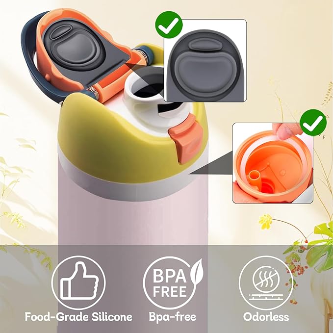 4 Sets Replacement Seal Gasket Stoppers for Owala Freesip Cap Mouth,Silicone O Sealing Ring Parts Water Bottle Top Lid Accessories for Owala Freesip 16/19/24/32/40oz（4 Colors 4）
