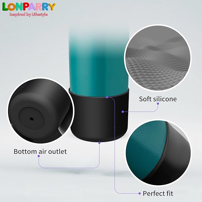 2-Pack Silicone Boot for Owala 24 oz Water Bottles, Boots for Owala Protective Sleeve Anti-Slip Rubber Bottom, Compatible with FreeSip/Twist/Flip Stainless Steel Bottles 24 oz Accessories,BPA Free