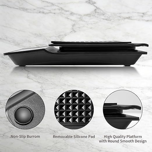 Coffee Scale with Timer, 3kg/0.1g High Precision Espresso Scale, Digital Kitchen Scale for Espresso and Pour-Over Coffee (Batteries Included)
