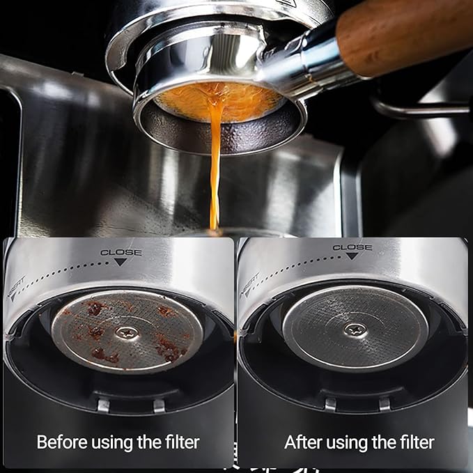 NOTSEK Puck Screen 54mm for Breville, Espresso Puck Screen for Portafilter with Acrylic Storage Box, Resuable 1.7mm 150μm, 316L Stainless Steel Filter Screen for Breville Barista Pro Espress