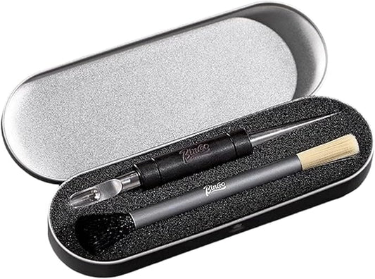 Coffee Latte Art Needle Set, 2-Piece Espresso Decorating Tools Barista Pattern Pens for Home Bar (Ebony)