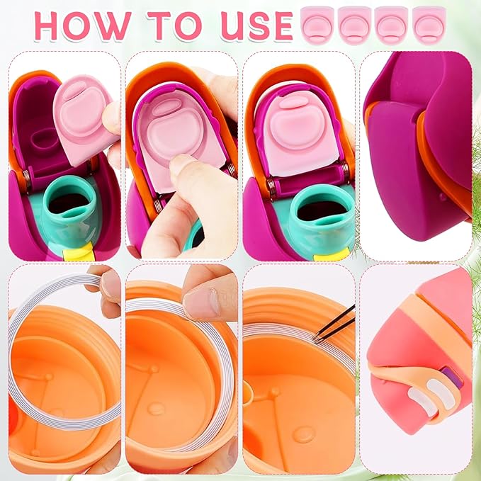 4 Sets Replacement Seal Gasket Stoppers for Owala Freesip Cap Mouth,Silicone O Sealing Ring Parts Water Bottle Top Lid Accessories for Owala Freesip 16/19/24/32/40oz 4p1-a02