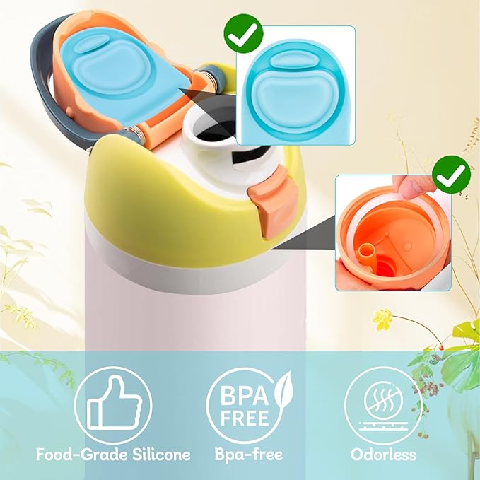 4 Sets Replacement Seal Gasket Stoppers for Owala Freesip Cap Mouth,Silicone O Sealing Ring Parts Water Bottle Top Lid Accessories for Owala Freesip 16/19/24/32/40oz（4 Colors 11）