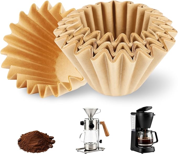 200 Count 5 Cup Coffee Maker Filters Compatible with Mr Coffee – Natural Unbleached Paper Coffee Filters, Disposable Coffee Filters for Mini Brew 5-Cup Brewers (200)