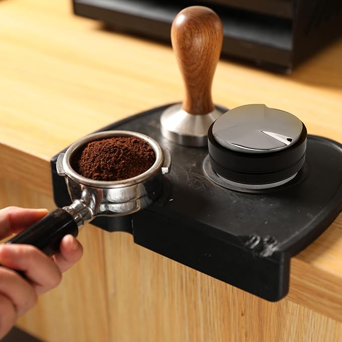 53mm Coffee Distributor & Tamper, Dual Head Coffee Leveler and Espresso Puck Screen Fit for Breville 53mm Portafilter, Adjustable Depth Professional Barista Espresso Hand Tamper for Espresso Machine