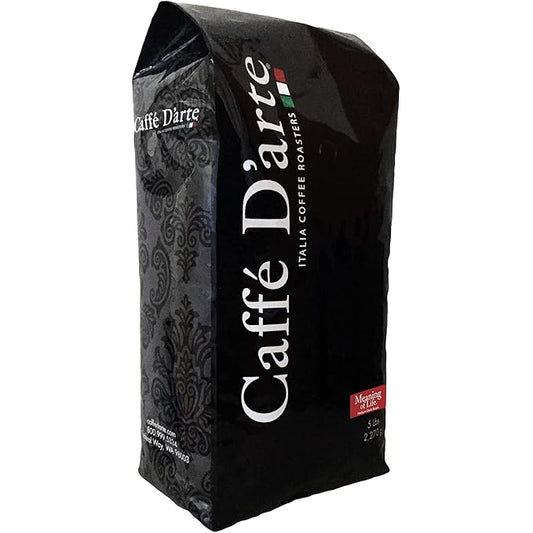 Caffe D'arte Meaning of Life Whole Bean Coffee – Medium Dark Roast, Rich & Well-Balanced Flavor with Great Aroma, Crafted for Drip Brewing, Fresh Roasted in Seattle - 5 Pounds