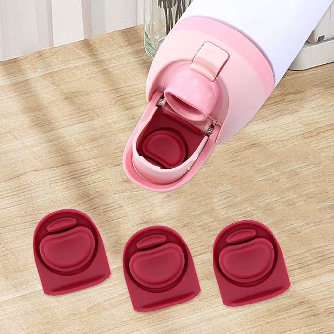 3pcs Replacement Silicone Stopper Seal Compatible with Owala FreeSip 24oz 32oz,Water Bottle Lid Cap Rubber Seal Parts for Owala 16/19/24/32/40oz Spout Gasket Mouthpiece Piece Accessories B3S7