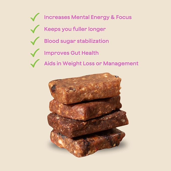 The Bomb Co. Bomb Bars Variety Pack, Healthy Snacks, Plant Based Bars With Superfood & Super Seeds, On the Go Snack & Breakfast Bar, Energy Support, Gluten Free, Non GMO, Dairy Free