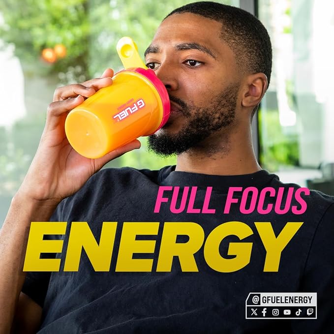 G Fuel Hype Sauce Energy Powder Packets, Sugar Free, Clean Caffeine Focus Supplement, Water Mix, Raspberry + Lemonade Flavor, Focus Amino, Vitamin + Antioxidants Blend - 6 Stick Pack, 0.25 oz