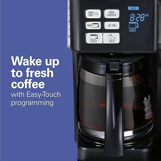 Hamilton Beach FlexBrew Trio 2-Way Coffee Maker, Compatible with K-Cup Pods or Grounds, Combo, Single Serve & Full 12c Pot, Black