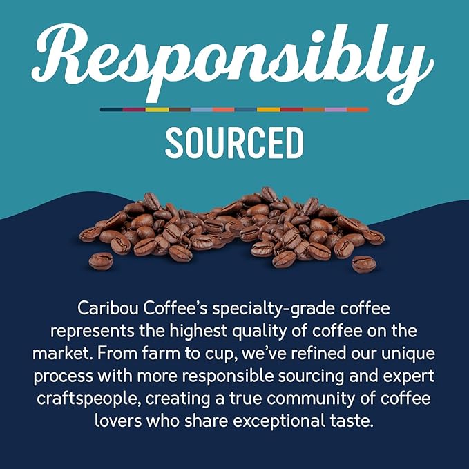 Caribou Coffee, Flavored Ground Coffee, 100% Arabica Coffee - Vanilla Hazelnut Dreamstate 66 Ounces (6 Bags of 11 Ounces)