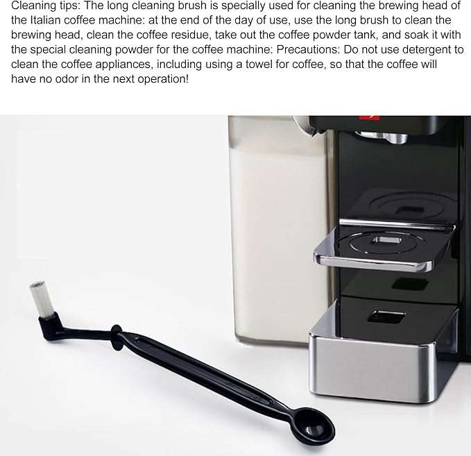 Coffee Machine Cleaning Brush:Plastic Brewing Head Grinder Cleaning Tool,Multifunction Brush for Home Use,Black
