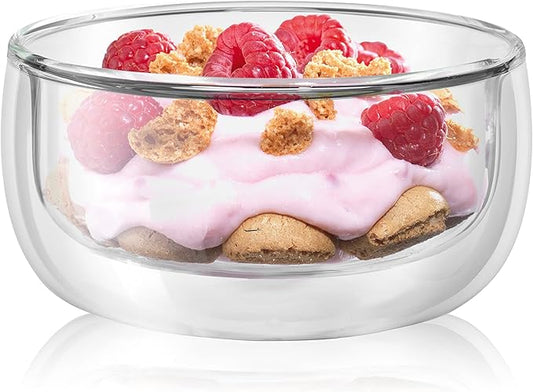 ZWILLING Sorrento 2-pc Double-Wall Glass Bowl Set, 9.4-oz, 280ml