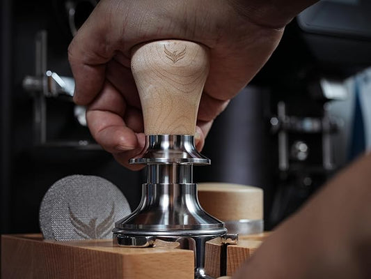 54 mm Espresso Accessories for Breville – Maple Handle Tamper, Espresso Organizer, Adjustable Distribution Tool, WDT Prep Device & Rechargeable Coffee Scale