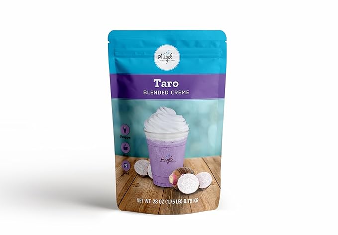 Taro Blended Crème Mix by Angel Specialty Products [1.75 lbs]